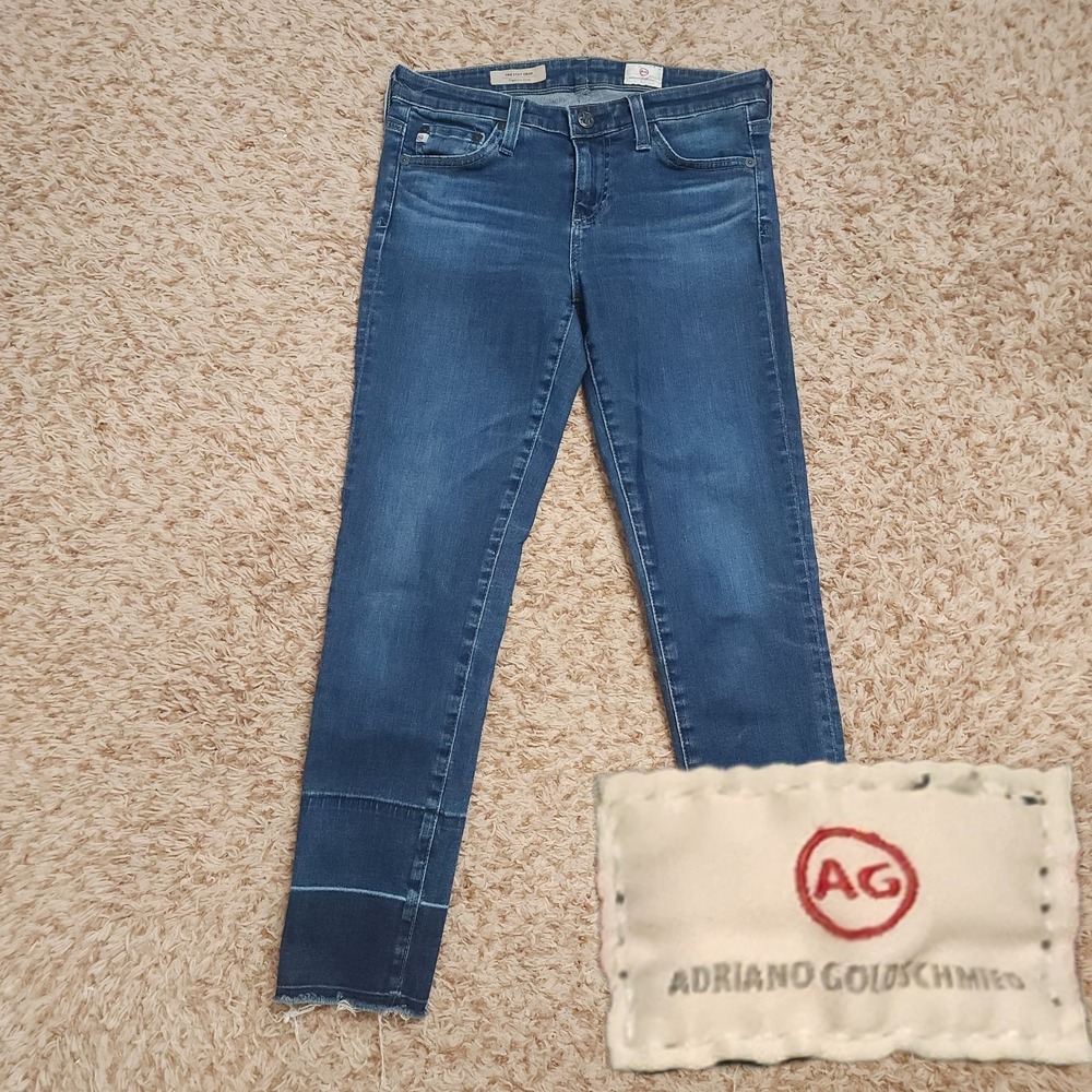 Adriano Goldschmied AG The Stilt Crop‎ Cigarette Crop Womens 25 Low-Rise Jeans